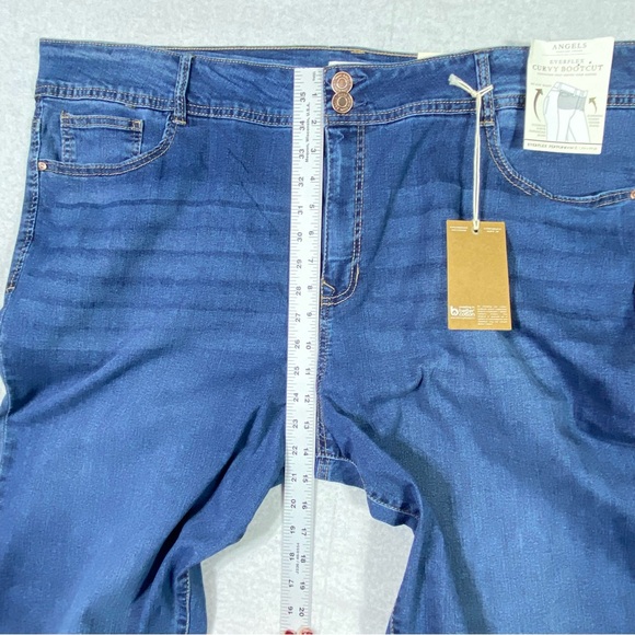 Angels Forever Young Curvy Bootcut Jeans Womens 24W Embellished Flap Pockets NWT - Picture 15 of 16